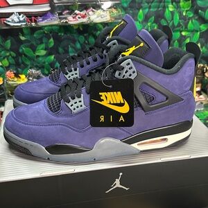 Jordan 4 Retro Imperial Purple/Lakers Men’s Size 12  Brand New In Box!!